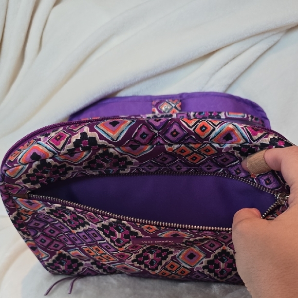 Vera Bradley Dream Diamonds Purple Geometric Seat Back Organizer. EUC - Picture 2 of 7